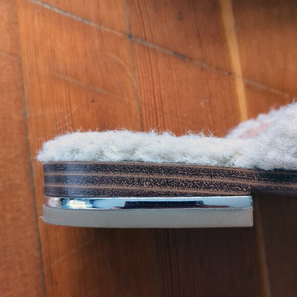 Dolce Vita Cream Loafers with Silver Chain - Picture 9 of 13